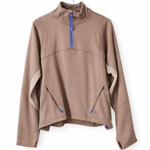 lululemon Half Zip Pullover | Women’s Size 14 | Brown w/ Blue Zip